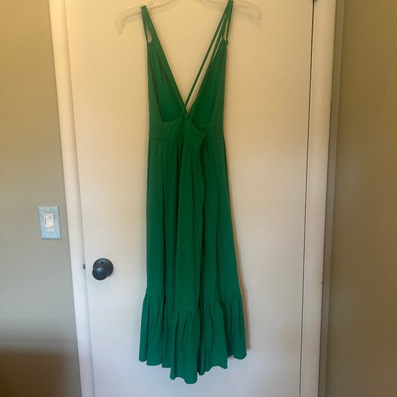 Lulus Warm Weather Wishes Green Strappy Dress w/ Pockets sz M--OUT OF STOCK - Picture 11 of 16
